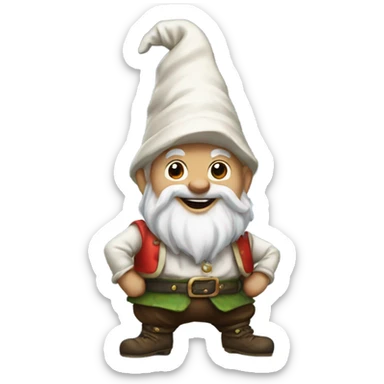 Dancing gnome sticker