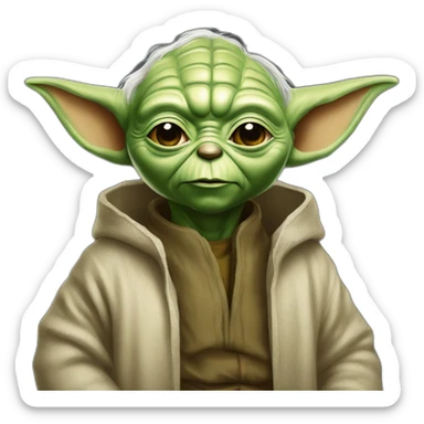 Yoda boi une beer sticker