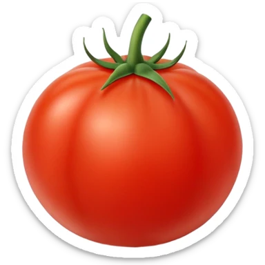 ripe juicy red tomato sticker