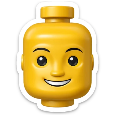 Lego head sticker