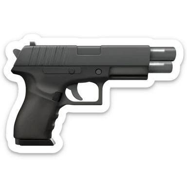 Pistol emoji sticker