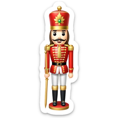 Christmas nutcracker sticker
