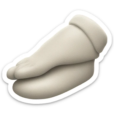 Hard holding a slipper  sticker