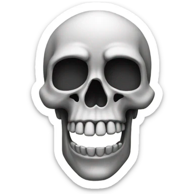 Skull sticker