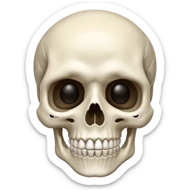 Mewing skeleton sticker