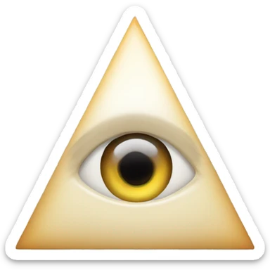 Triangle pyramid with eye in the middle  sticker