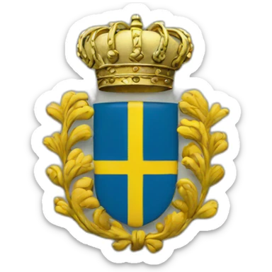 Swedish emblem sticker