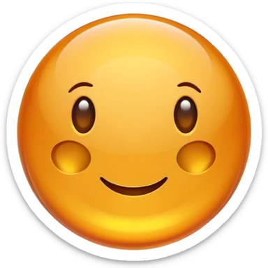 amber color ball sticker