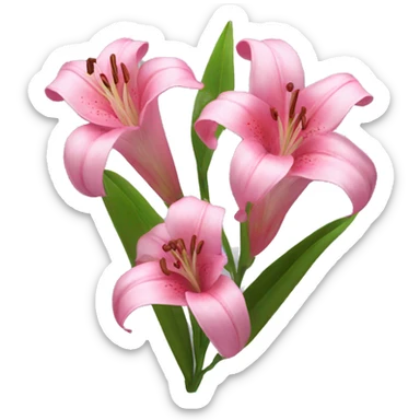 Pink Lillies sticker