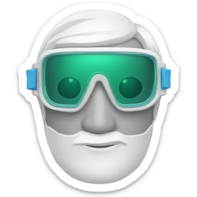 goggles for laboratory sticker