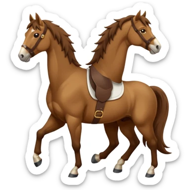 Create mustang horse emoji sticker