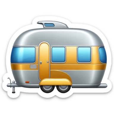 shiny caravan sticker