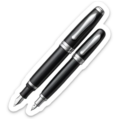 A fountain pen sticker