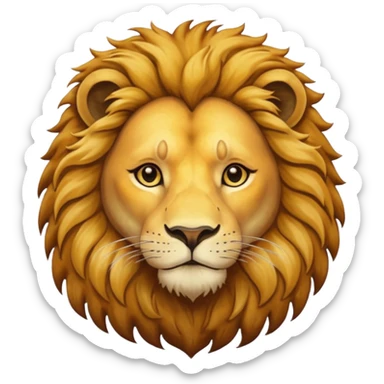 painter lion sticker