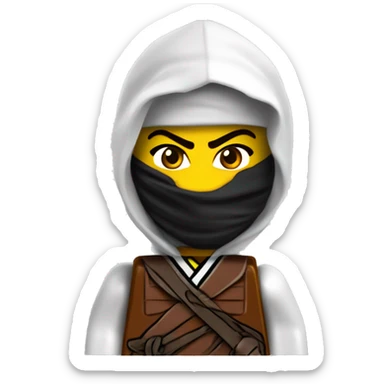 generate a normal emoji with a ninja mask from lego ninjago sticker