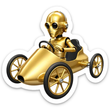 C-3PO cyclekart sticker