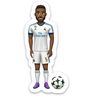 futbolista del real madrid sticker