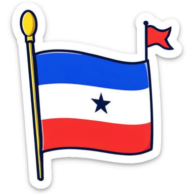 Puerto Rico flag with Club América logo in the center sticker