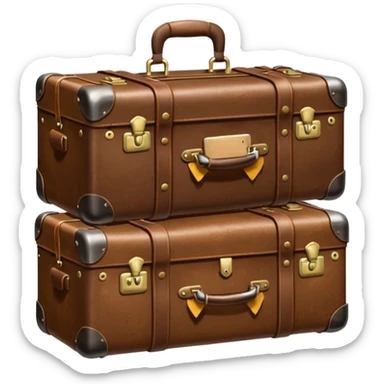 old suitcases sticker