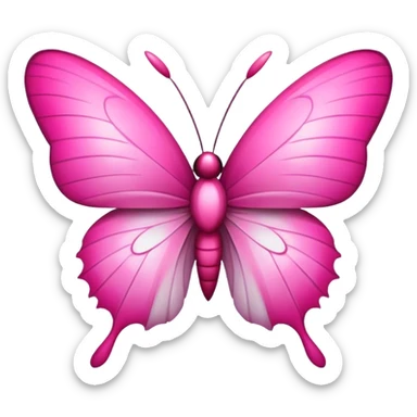 Papillon rose sticker