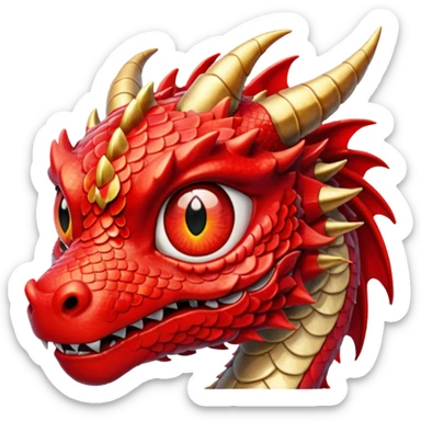 ojo de dragon sticker