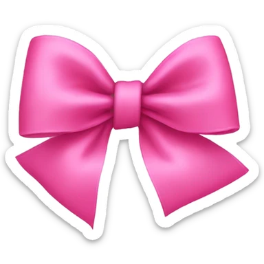 pink bow  sticker