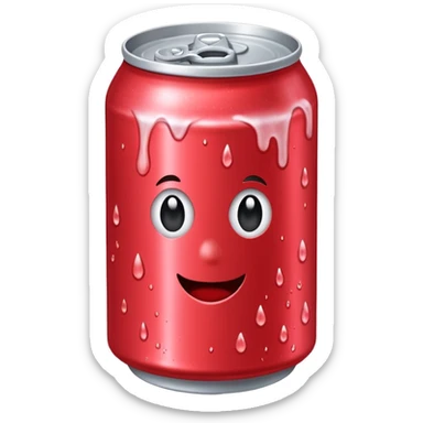 strawberry soda can sticker