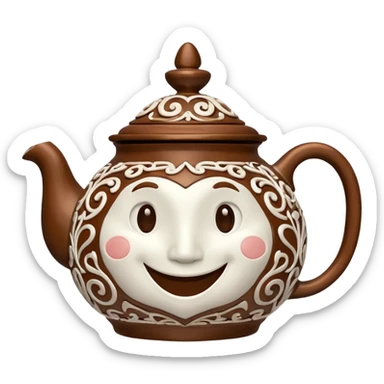 talking teapot sticker