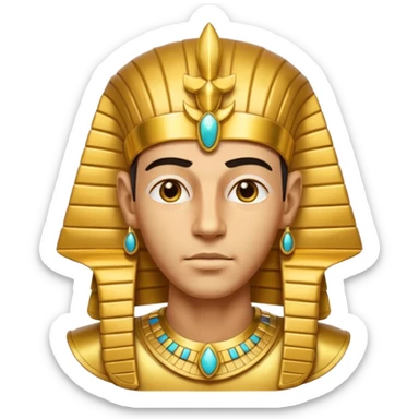 Pharaoh  male face character face only front face

 sticker