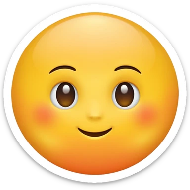 Generate a high-quality 3D cartoon-style emoji of a yellow sun, bright and cheerful, no face, smooth gradient colors, rounded and cute appearance, simple white background, high-resolution.
 sticker