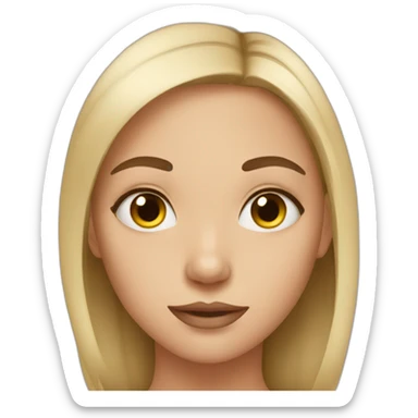 Girl with dark circles sticker