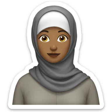 Muslim woman sticker
