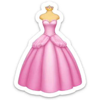 pink princess dress  sticker
