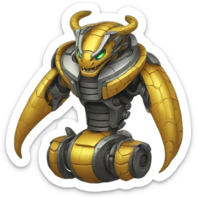 robot king cobra sticker