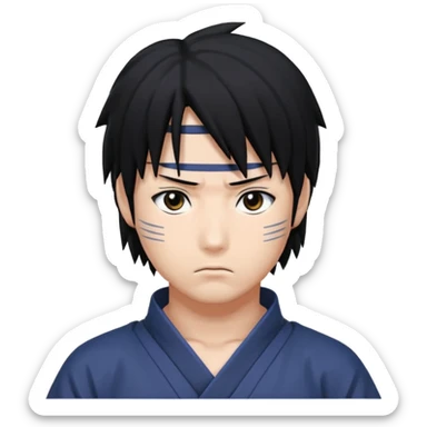 Sasuke on pose sticker