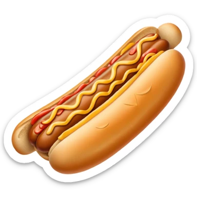 hotdog frites sticker