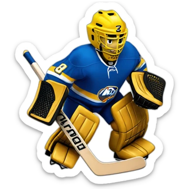 old school Hockey-goalie sticker