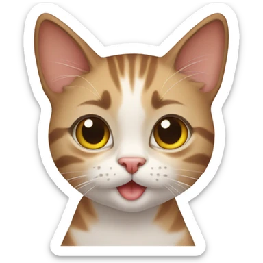 cute cat sisters sticker