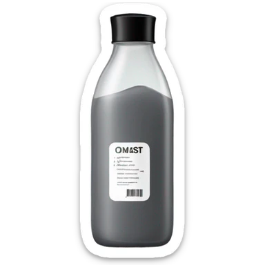 body wash in tall grey hourglass bottle that’s skinny in the middle only with black flip lid with body wash label on it  sticker