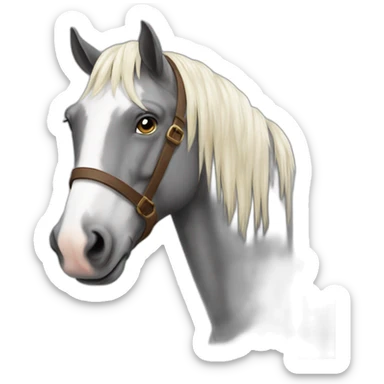 Draft horse sticker