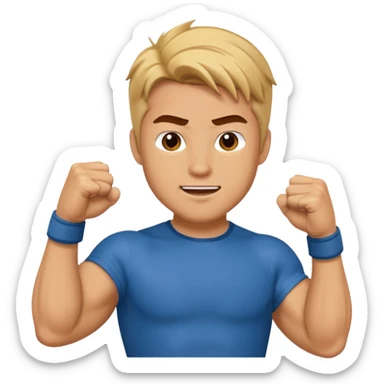 Mark from "G-force" doing fist pump. sticker