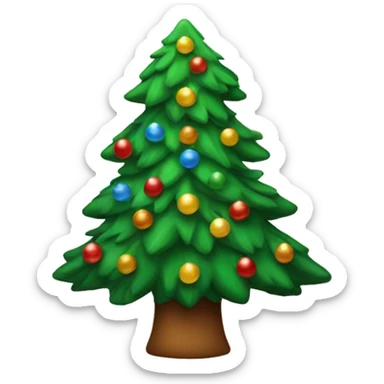 christmas tree sticker