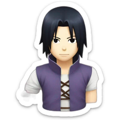Sasuke qui embrasse sakura sticker
