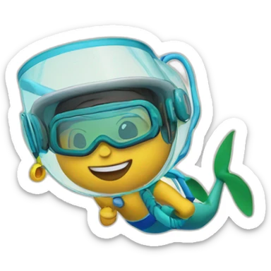 snorkelling sticker