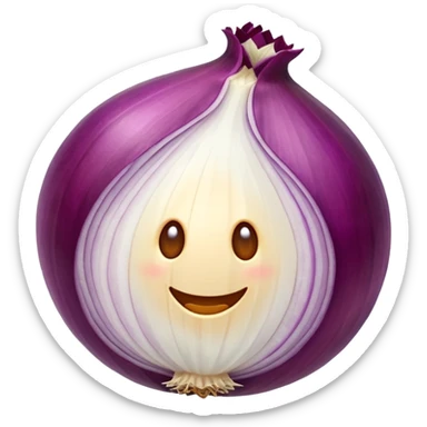 red onion sticker