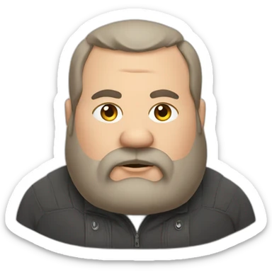 big fat man slavic sticker