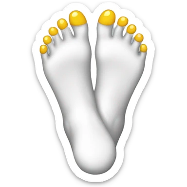 Foot wearing wet socks sticker