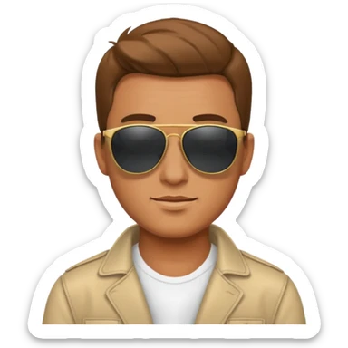 Cool guy sticker