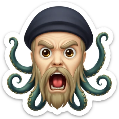 davy jones screaming sticker
