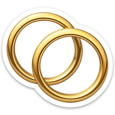 I want two rings intertwined emoji sticker